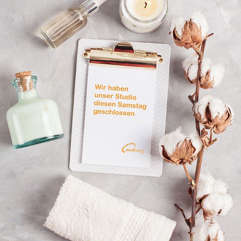diesen Samstag geschlossen